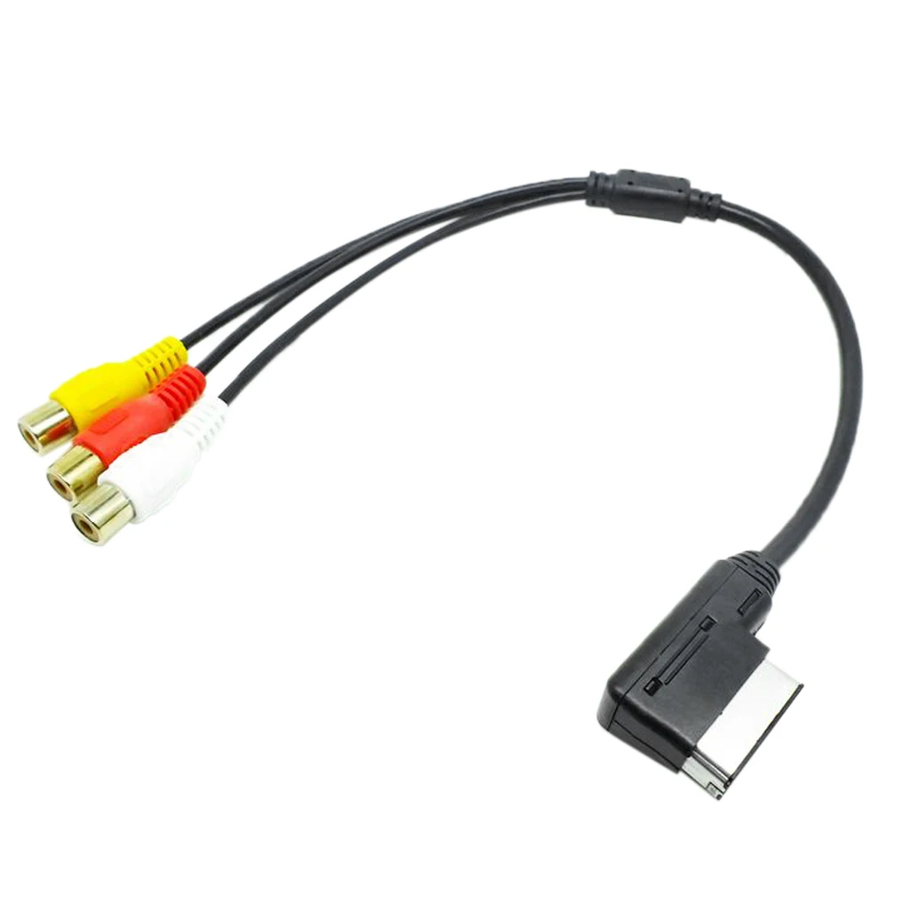 AMI to RCA Car Audio Music Play Cable Adapter Converter for Audi A3 A4 A5 A6