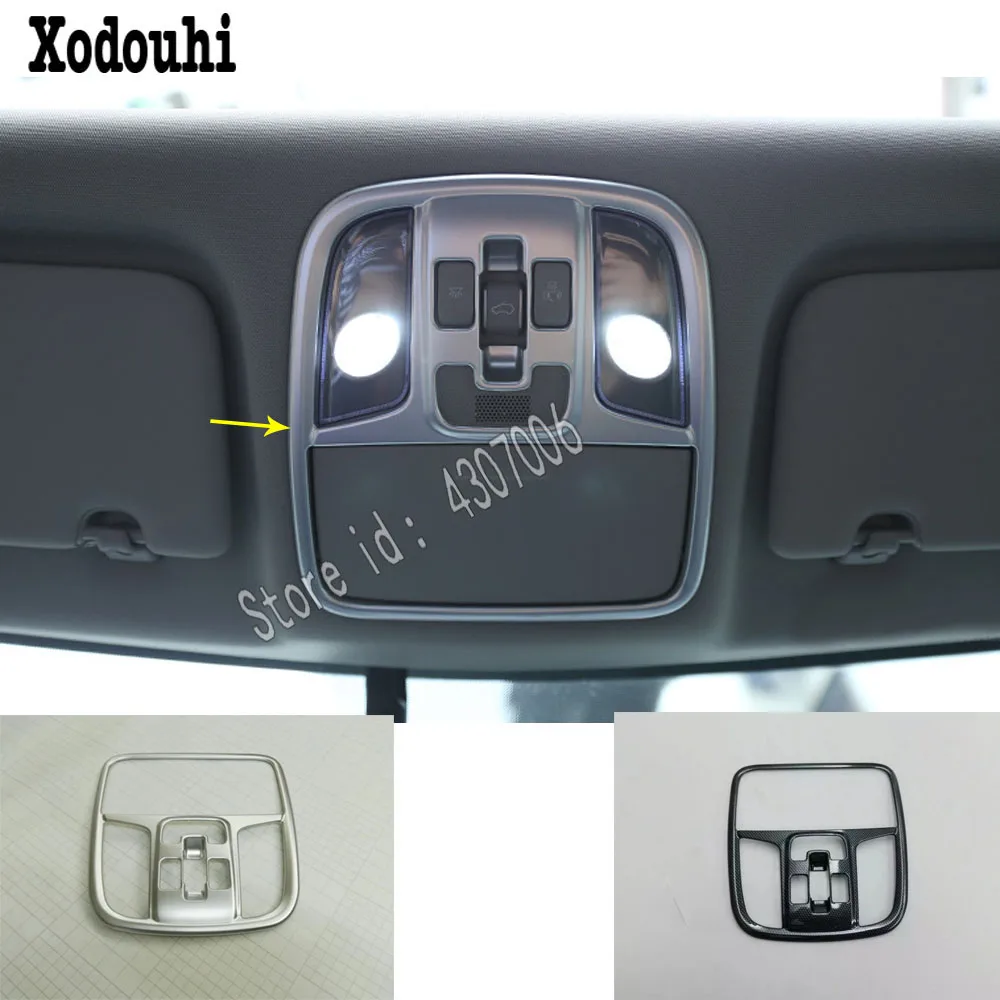 

for Kia Sportage KX5 2016 2017 2018 car sticker styling front head read reading switch light lamp frame roof trim parts 1pcs