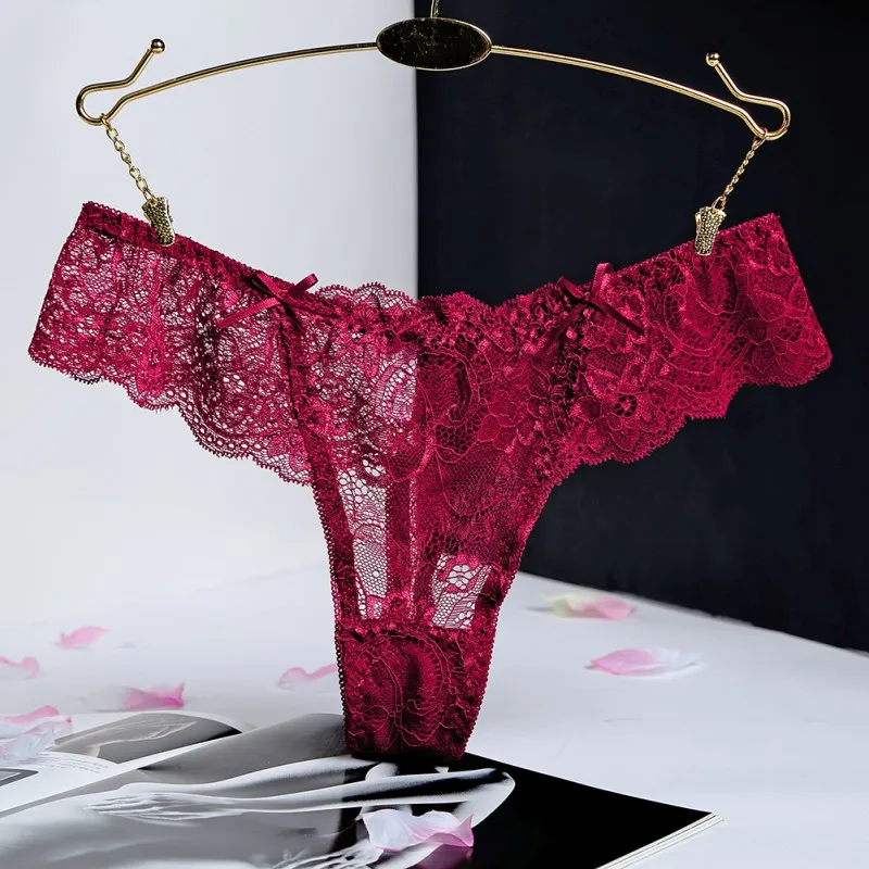 

Women Sexy Panties Women G-String Ladies Briefs Sexy Lace Tranparent Thong Underwear