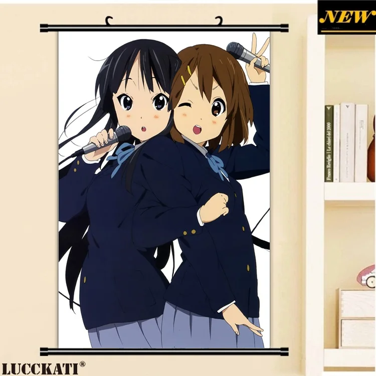 40X60 см K-ON Mio Yui Azusa Ritsu Tsumugi lolita loli cameltoe мультфильм аниме Искусство Настенная картина
