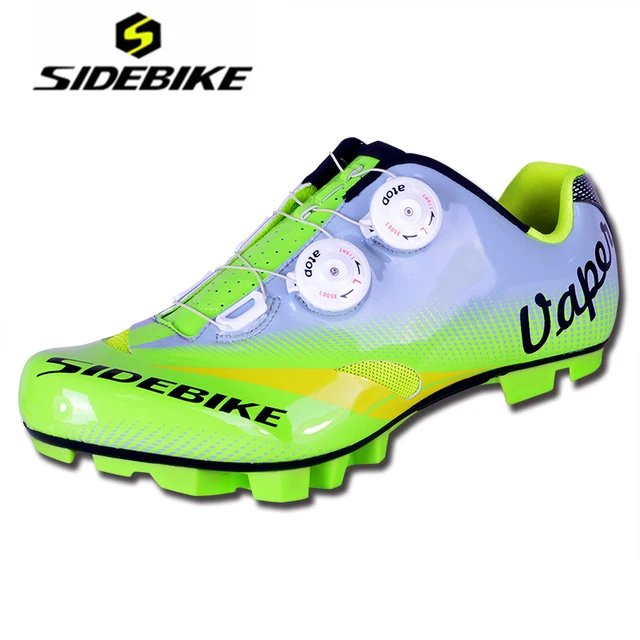 Cheap SIDEBIKE MTB Shoes Mountain Bike Zapatillas Deportivas High-speed Winch Ciclismo Hombre De Carbono Ultraligera Zapatos
