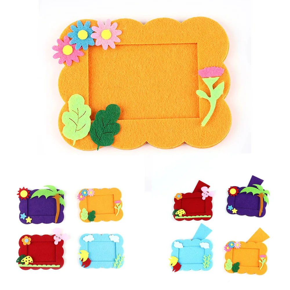 

Photo Frame DIY Production Material Package Creative Applique Non-woven Photo Frame Children Hand-made Educational Toy Gift