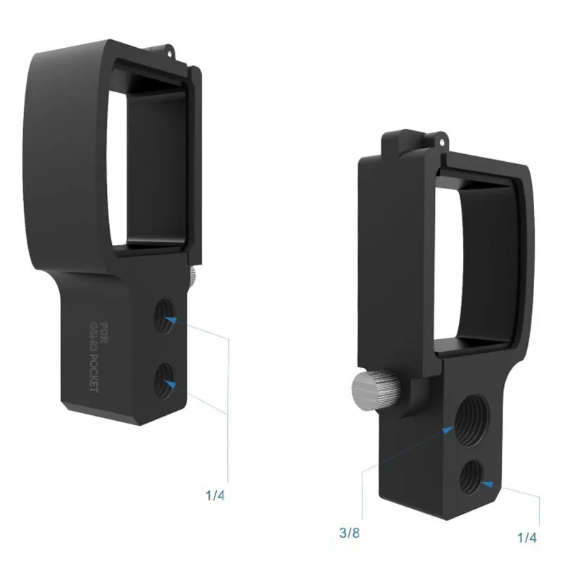 Модуль расширения для DJI Osmo Pocket CNC авиационный алюминиевый адаптер расширения аксессуары для Osmo Pocket 1/4 3/8 порт