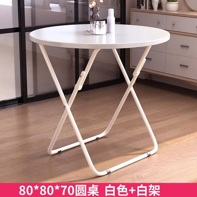 Складной стол обеденный стол домашняя маленькая Квартира круглый стол квадратный портативный складной простой квадратный стол для еды - Цвет: style13