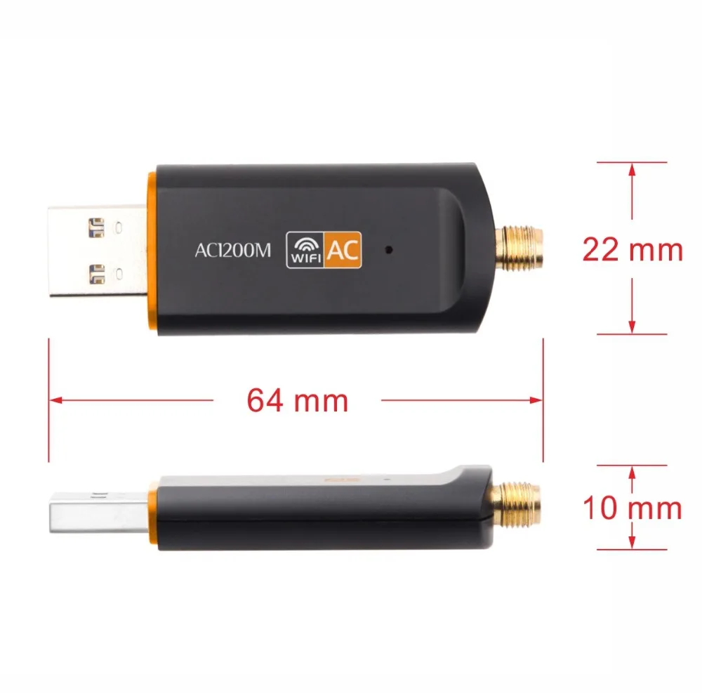 Koop 1200Mbps Usb 3.0 Wifi Antenne Adapter Dual Band 2.4G 5G Usb Draadloze Netwerkkaart Voor Laptop Desktop 802.11ac Drop Shipping