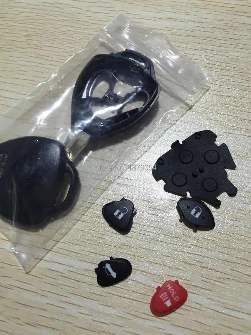 4 Btutons Toyota camry remote key shell (band red button) (7).jpg