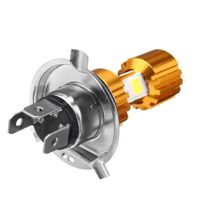 JX-LCLYL 1pc H4 COB LED Motorcycle Hi-Lo Beam Headlight Head Light Lamp Bulb 6500K