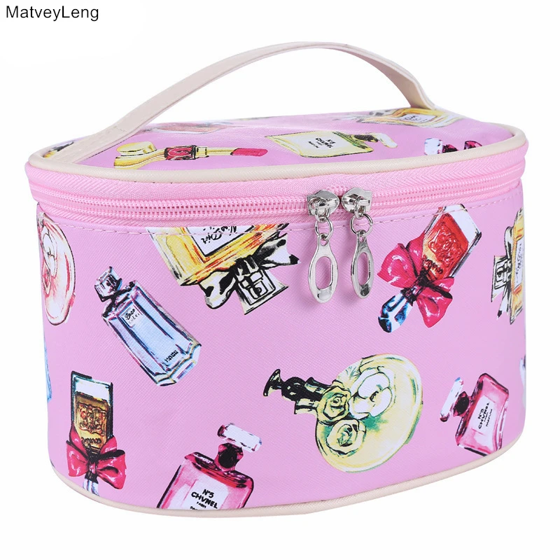 

Hot New Fashion PU Lady Cosmetic Bag Large Capacity Multi-function Portable Travel Makeup Brush Cosmetic Toiletries Storage Bag