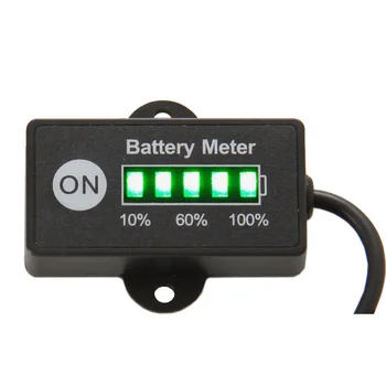 preço Exibição Mini Medidor De Bateria LED 5 BAR Indicador De Bateria 12/24 V Para A Motocicleta Carrinhos De Golfe Tensão De Teste De Bateria BI005