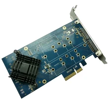 ITGO PCI Express на 4 порта NGFF M.2 ключ-B слот адаптер raid карта pcie x4 raid0 raid1