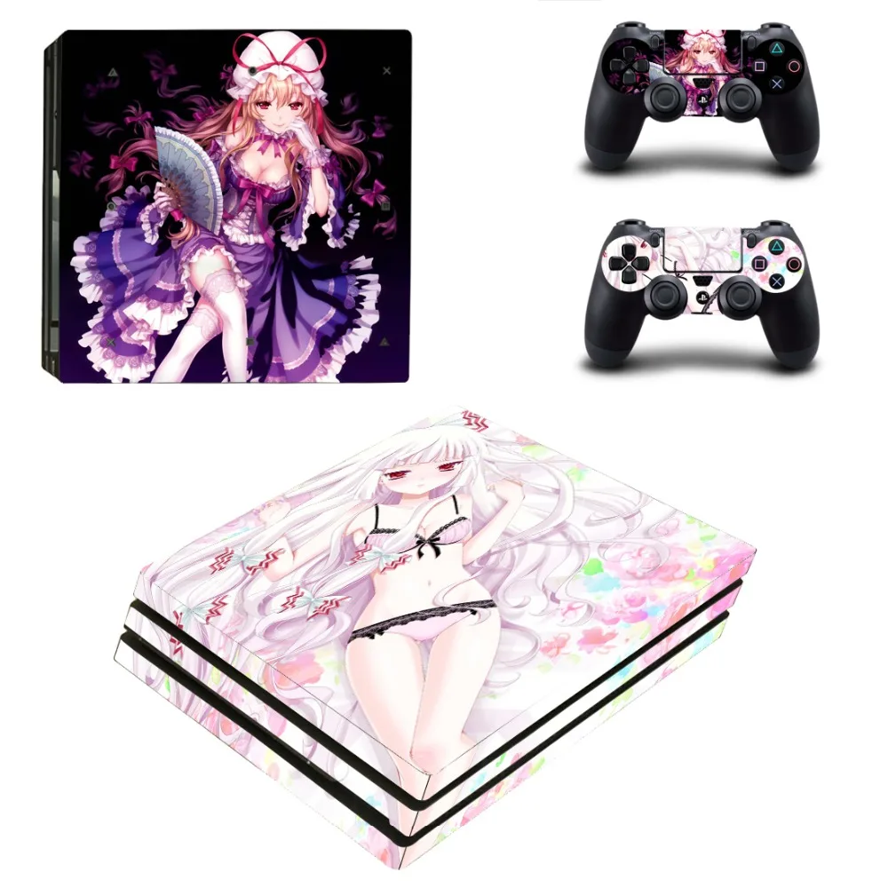 PS4 Pro кожи Стикеры наклейка для Игровые приставки 4 Slim консоли и 2 контроллеры
