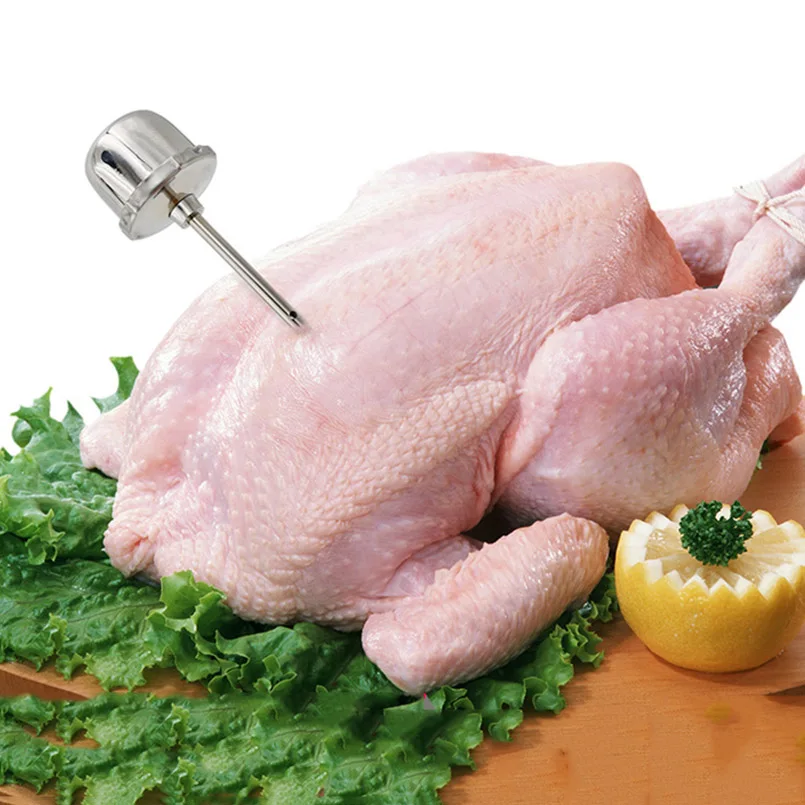 

13.4**4.5cm Stainless Steel Meat Injectors Turkey Lacers&String Marinade Sringe Grill Chicken Needles Meat & Poultry Tools