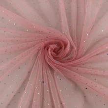 50 см* 135 см цветная блестящая сетчатая ткань с пайетками Свадебные украшения сетчатый кружевной материал