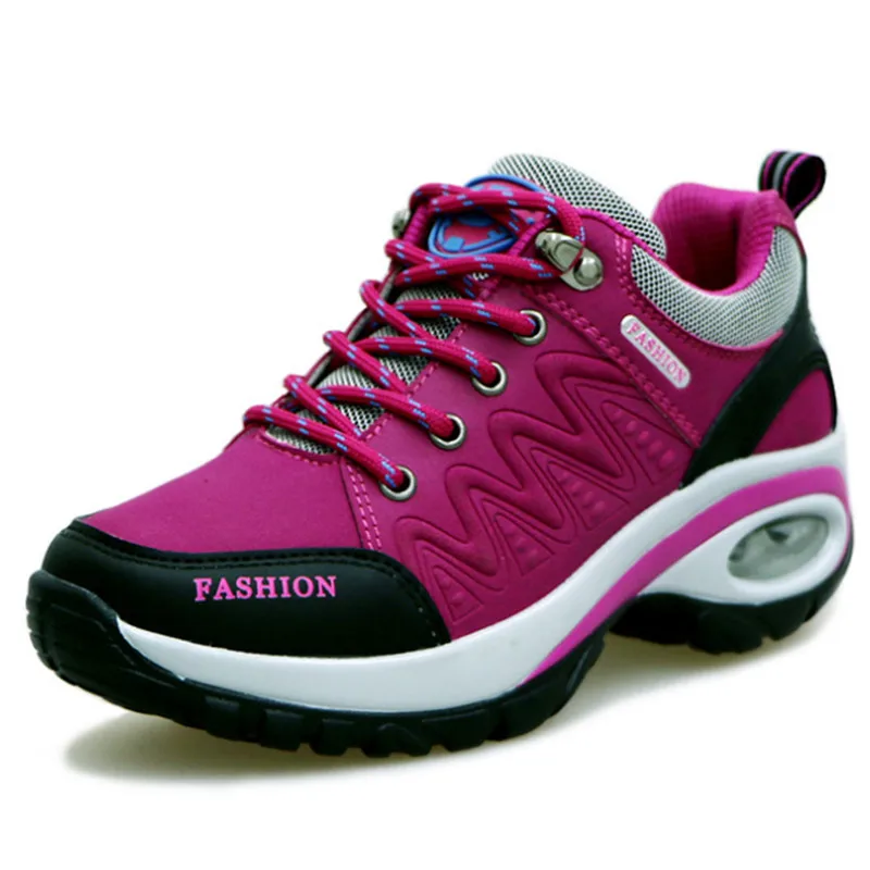 

sneakers wedges zapatos de mujer shoes woman Leather suede Brand Sneakers women non-slip air damping tenis feminino basket femme