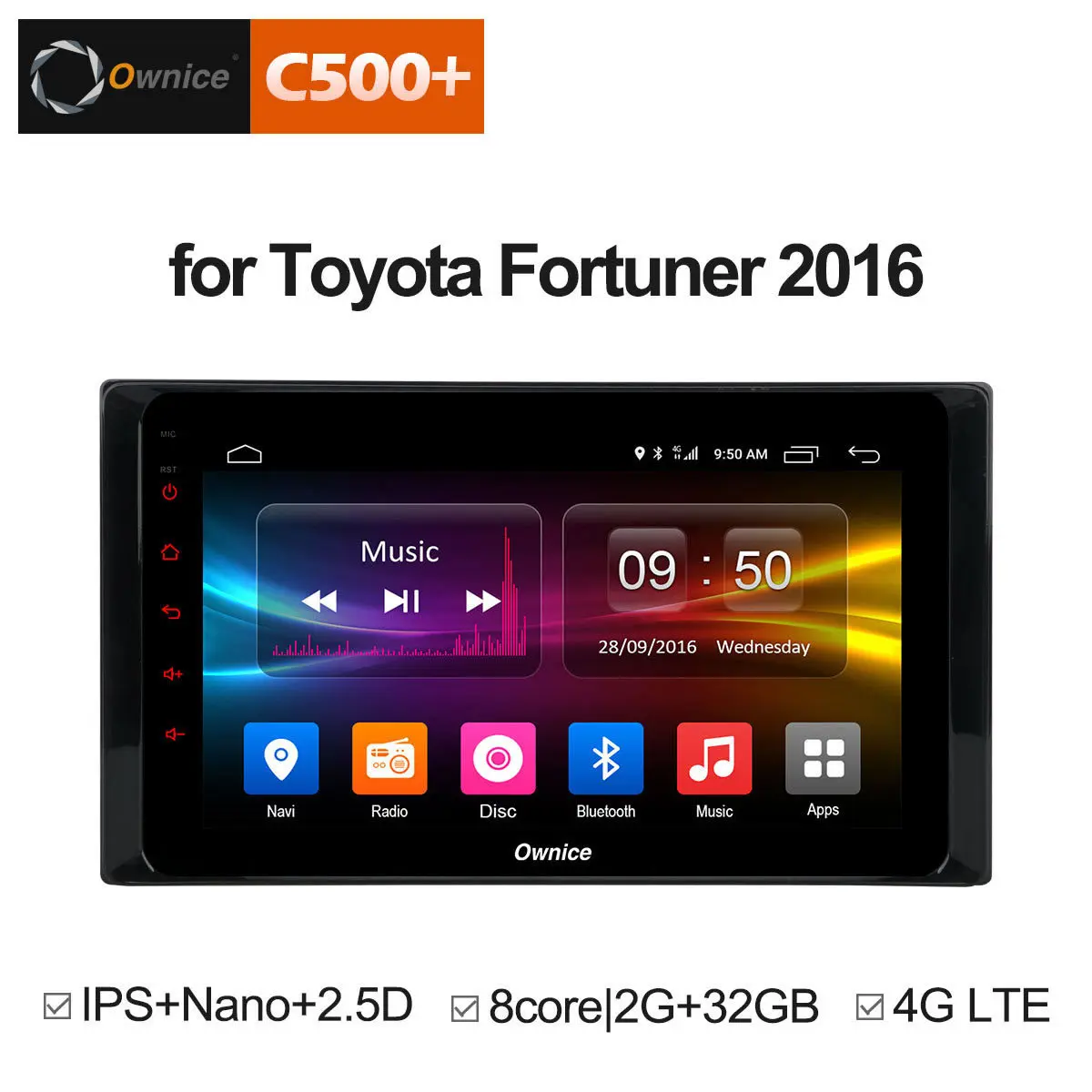 Clearance Car Android 8.1 for Toyota RAV4 Hilux Fortuner Innova Prado 2016 DVD GPS Navigation Vedio Multimedia Radio Player 4G TPMS DVR PC 1