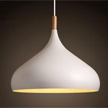 

1pcs LED pendant lights modern white metal pendant light shades lighting lampshade