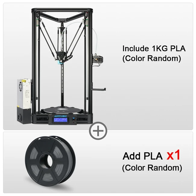 ANYCUBIC Kossel 3d принтер автоматическое выравнивание модуль принтер линейная направляющая Автоматическая платформа печати размер 3d принтер Diy комплект - Цвет: Kossel Add 1KG