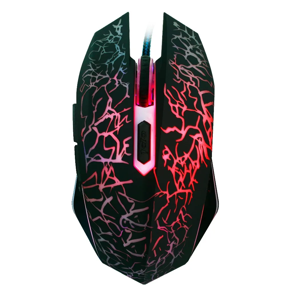 

Gaming Mouse Optical Mouse 4000 DPI 6 Button Led Mouse Optical USB Wired Gaming Mice Computer Mouse Gamer 7 LED color Changing