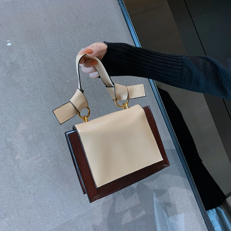 

BEAU-Crossbody Bags For Women Rope Knots Handlde Women Handbags Purse PU Leather Bag Shoulder Bags