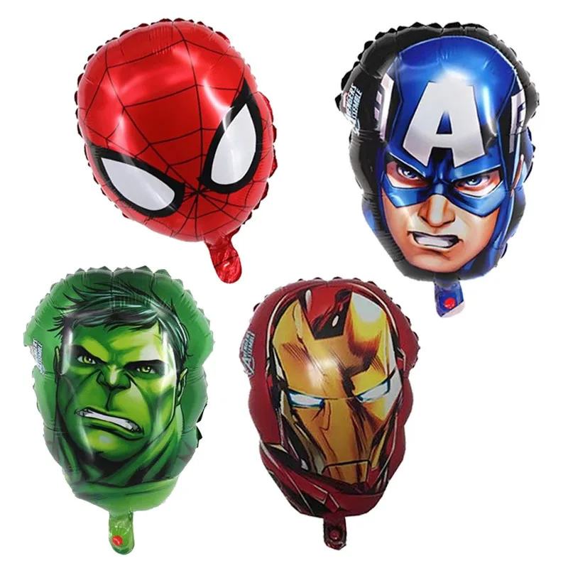 

1pcs/lot 16 inch The Avengers foil balloons super hero helium globos Captain America superman ballon for boy's birthday supplies