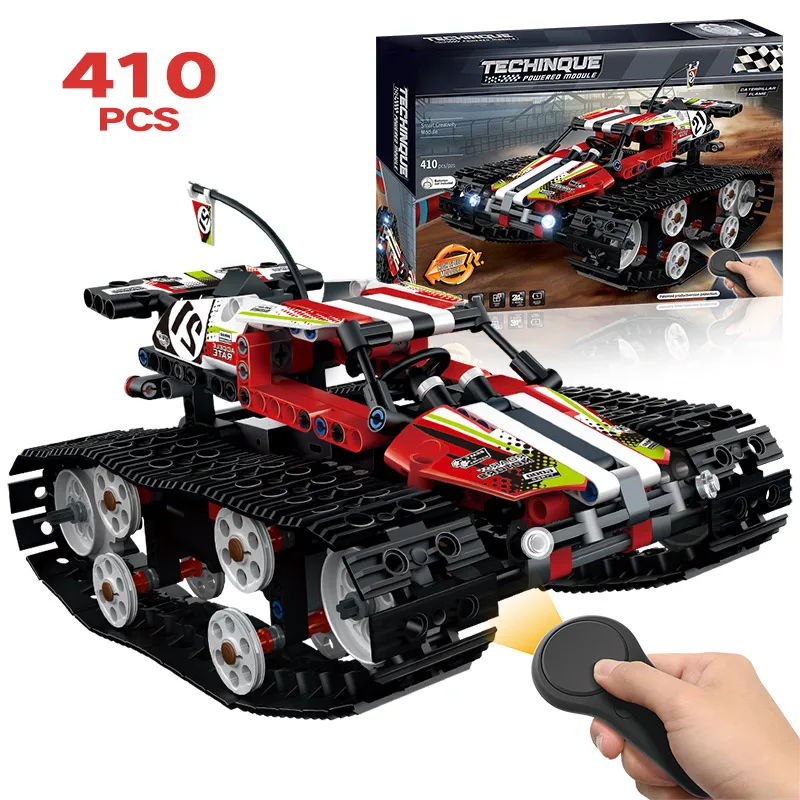 Technic RC Гусеничный гонщик Автомобильный Электрический двигатель с функцией питания совместимый Technic городской строительный блок кирпичи модель игрушки для мальчиков