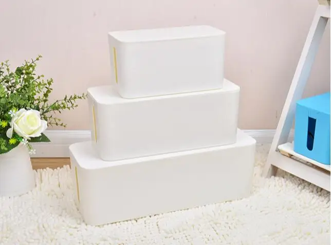 Plastic Wire Storage Box Power Line Storage organizer Cable collect Cases Junction Box Power Strip Cord Storage Boxes