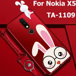 Папа 3D мультфильм кожи для Nokia X5 чехол NokiaX5 телефон чехлы для Nokia X 5/TA-1109 задняя крышка soft shell fundas САППУ