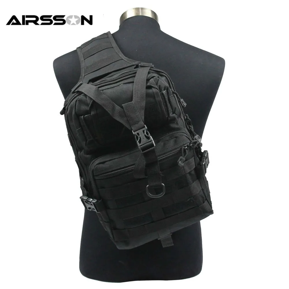 Tactical Molle Crossbody Bag Single Shoulder Hunting Bags Outdoor Camo