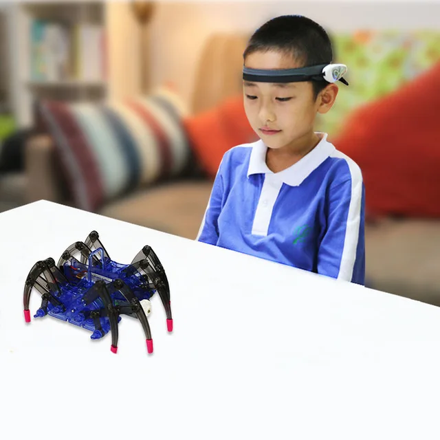 Children's Educational Toys Brain Radio Wave Idea Control DIY Spider Intelligence Robot Toys Brain Wave Detector1+Toy Spider