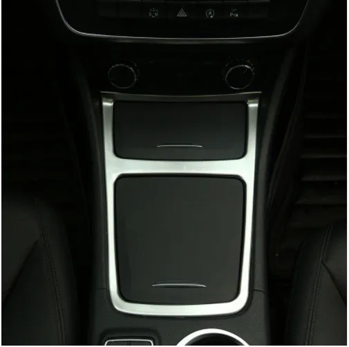 

Chrome Console Center Storage Box Frame Panel Trim Fit for Mercedes Benz A180 GLA 200 CLA 220 2013 - 2017 Car Styling