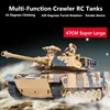 Electric Remote Control Tank 2.4G vs Model Car Smoke Large Tank Battle Simulation Army Military RC Tank 1