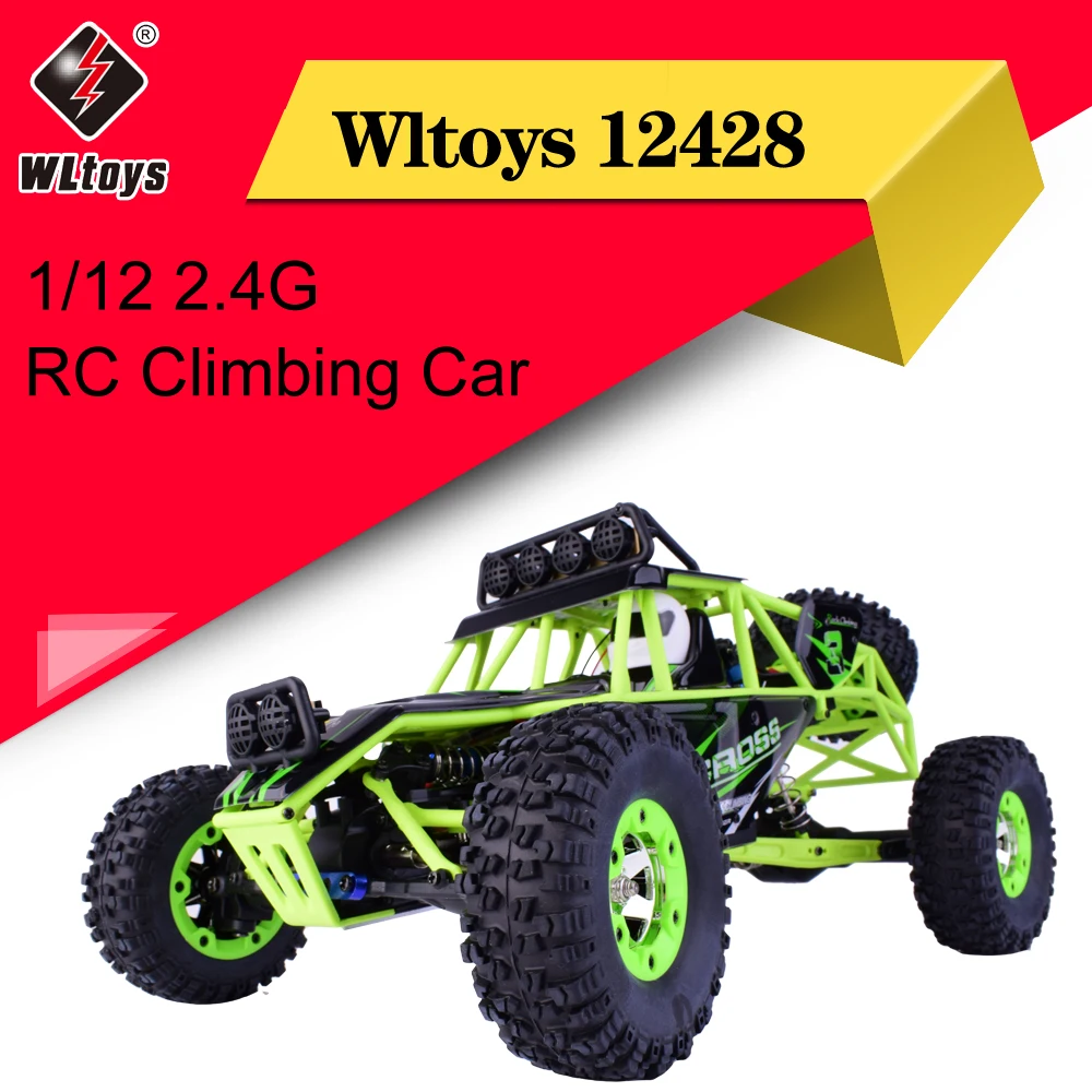 

Wltoys 12428 Climbing Car Toys 1/12 Scale 2.4G 4WD Remote Control Car 50KM/H High Speed RC Car Off-road Vehicle