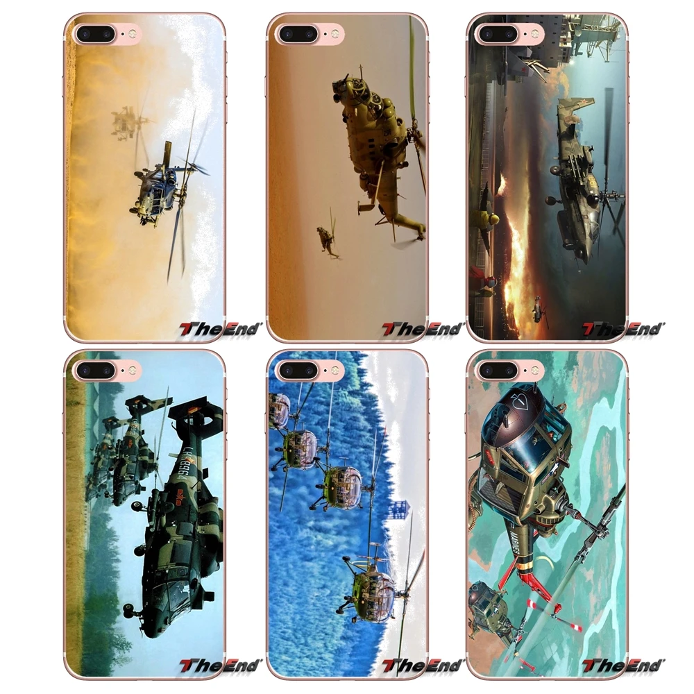 

For Xiaomi Redmi 4 3 3S Pro Mi3 Mi4 Mi4i Mi4C Mi5 Mi5S Mi Max Note 2 3 4 Army Helicopters Flight Sunset Soft Case