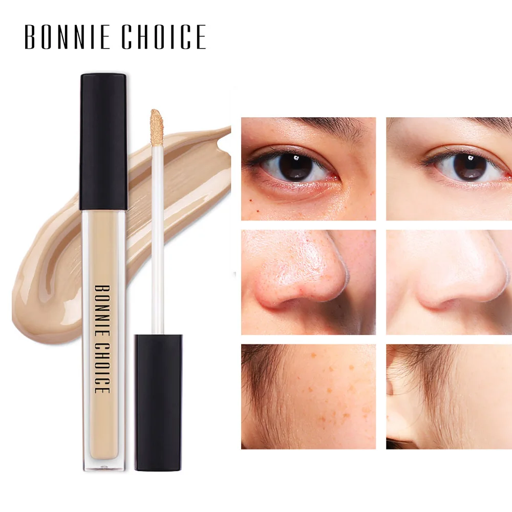 

BONNIE CHOICE Face Concealer Cream Perfect Cover Pores Dark Circles Brighten Face Corrector Liquid Concealer Waterproof Make Up
