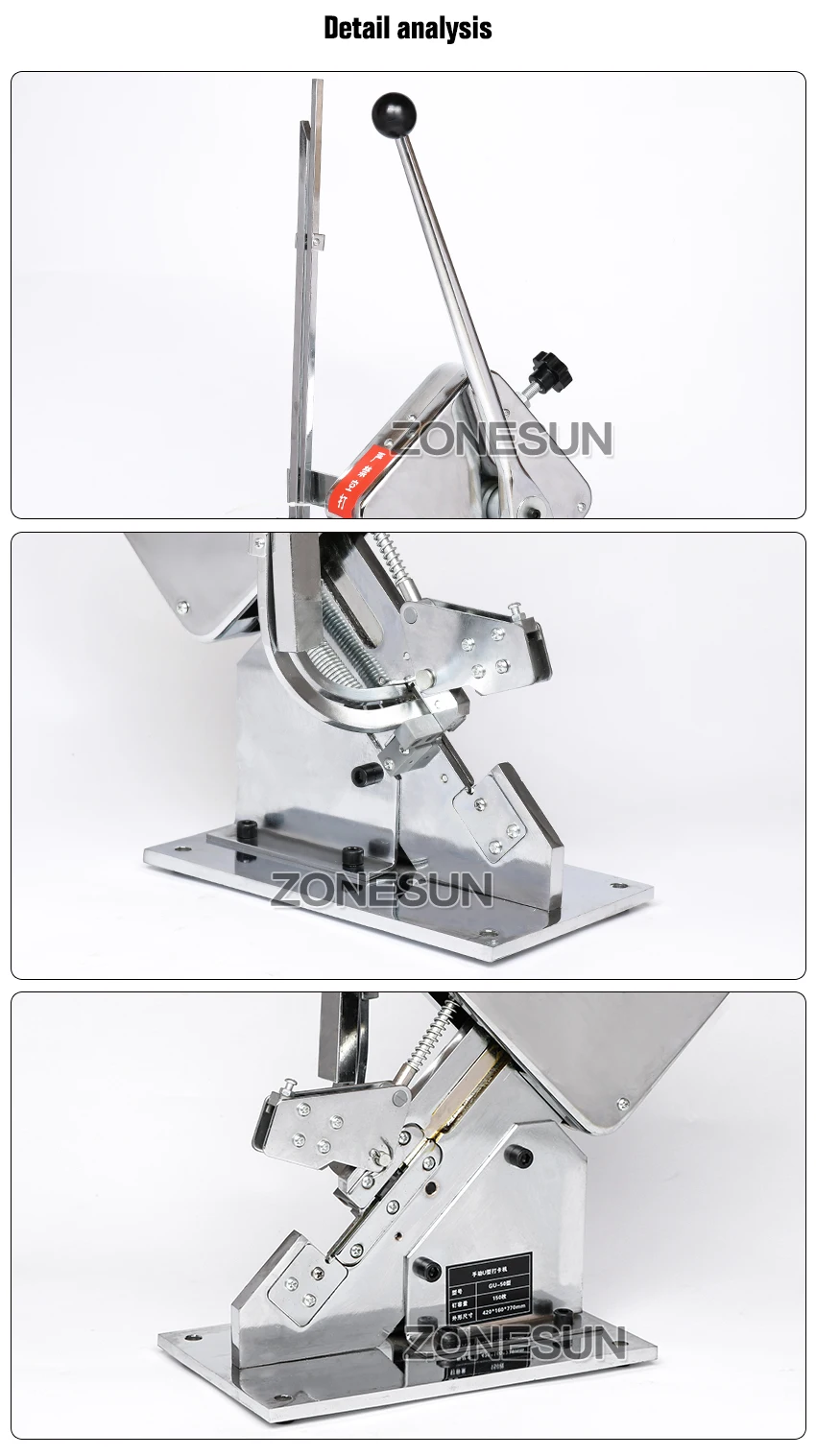 ZONESUN клиппинг машина ручной u-образный клиппер для сосисок Производитель Супермаркет затягивающая машина с 1 коробкой u-образных пряжек