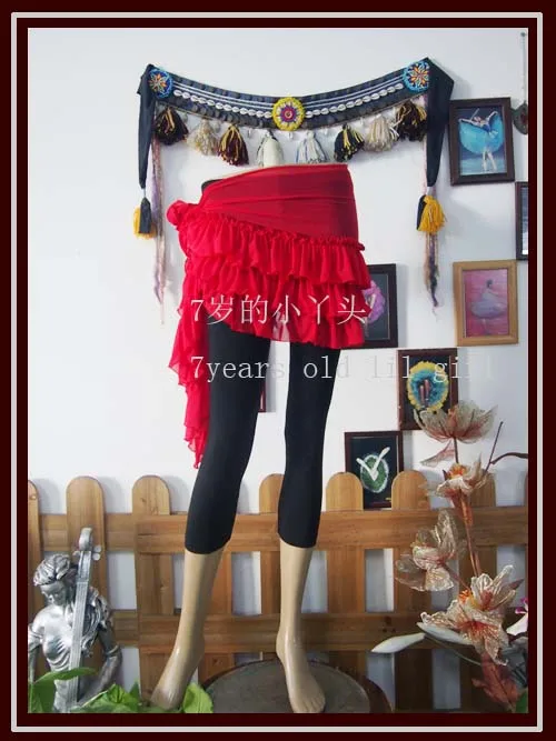 

Transparent thin Tribal belly dance hip overskirt BL183-191