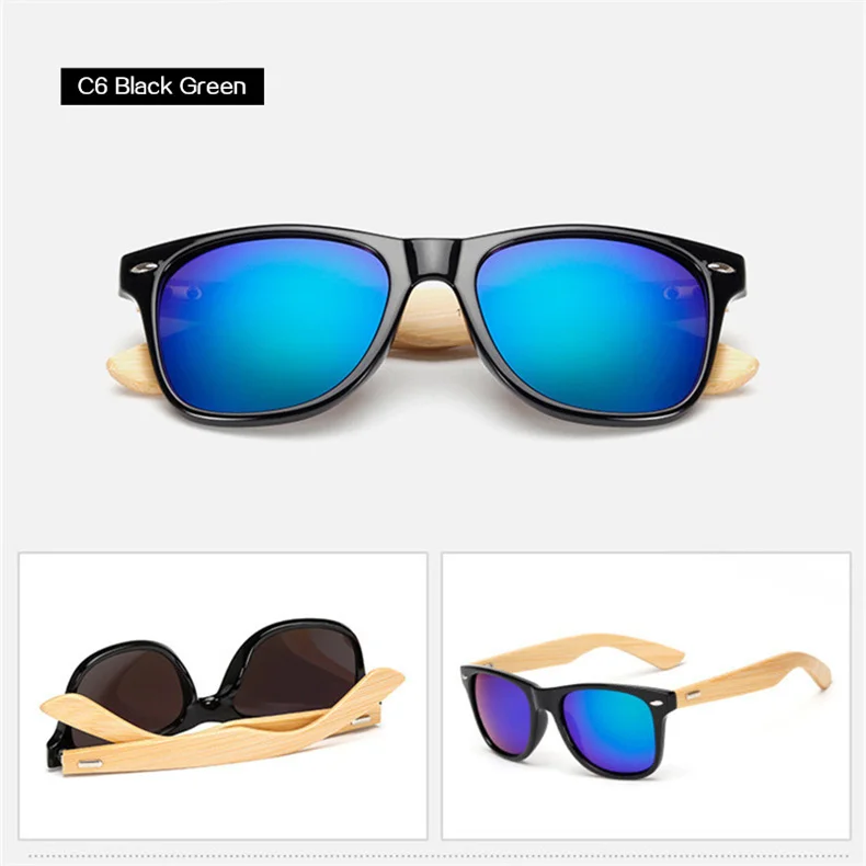 NYWOOH, винтажные бамбуковые солнцезащитные очки для мужчин и женщин, деревянные брендовые дизайнерские солнцезащитные очки, мужские деревянные очки, зеркальные отражающие линзы