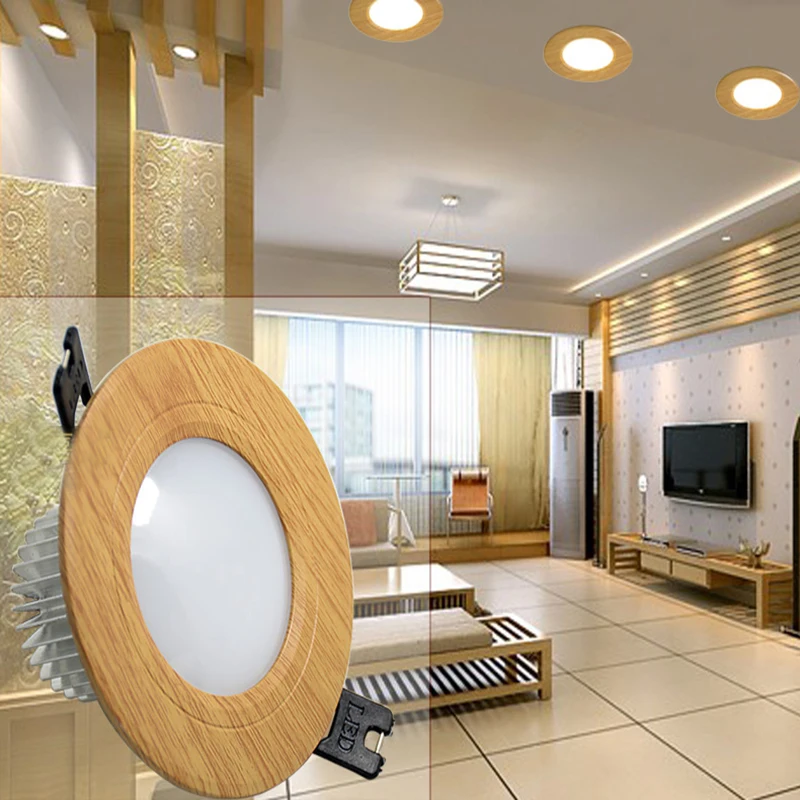 led 3w vintage wood panel light ac110 240v downlight led panel light buyer
