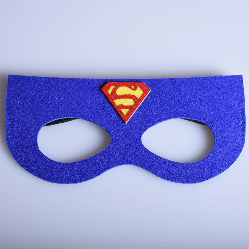 1pc Blue Super Hero Masks Superman Captain America Mask For Kids