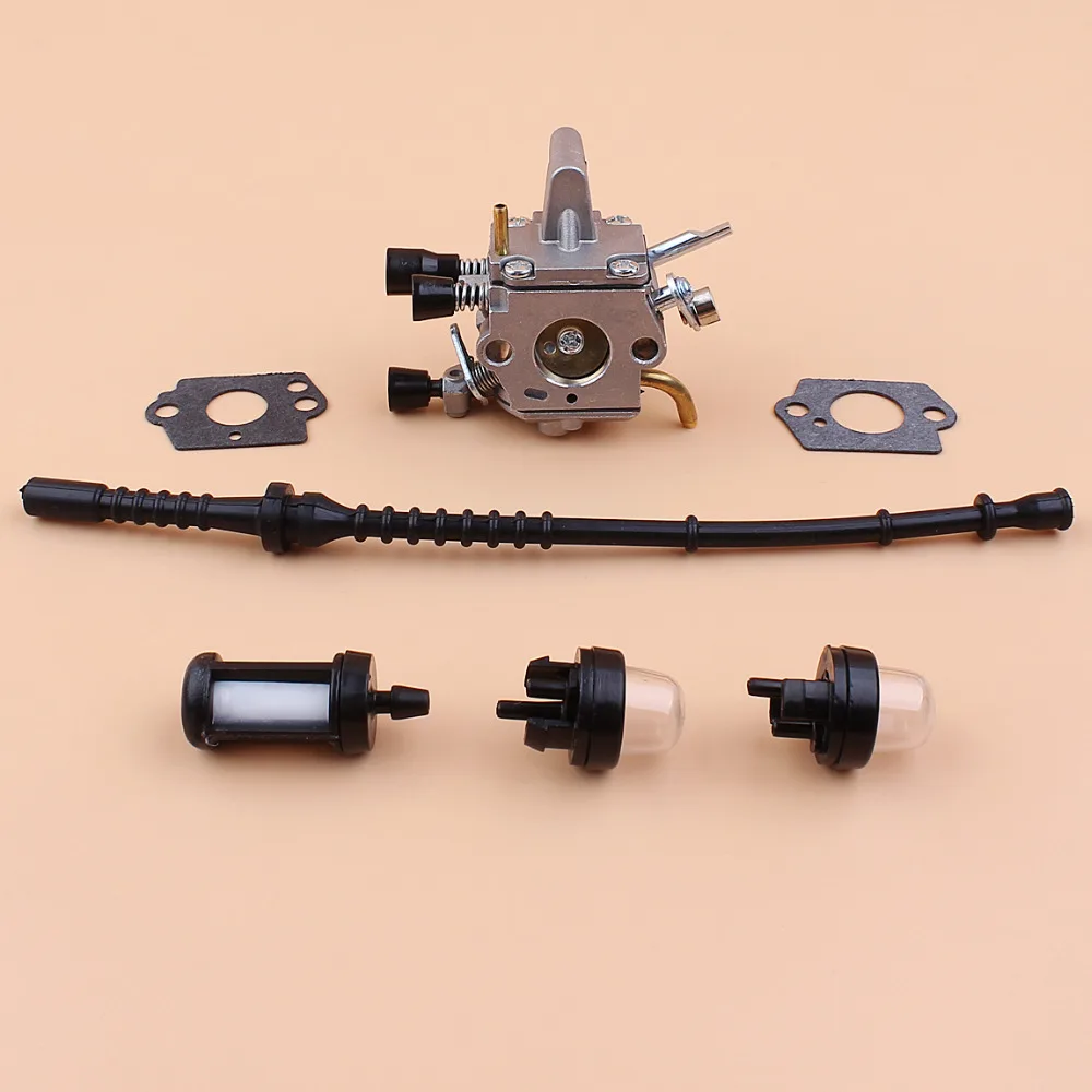 

Carburetor Fuel Hose Primer Bulb Kit Fit STIHL FS120 FS120R FS200 FS200R FS020 FS202 FS250 FS300 FS350 Trimmer Brushcutter