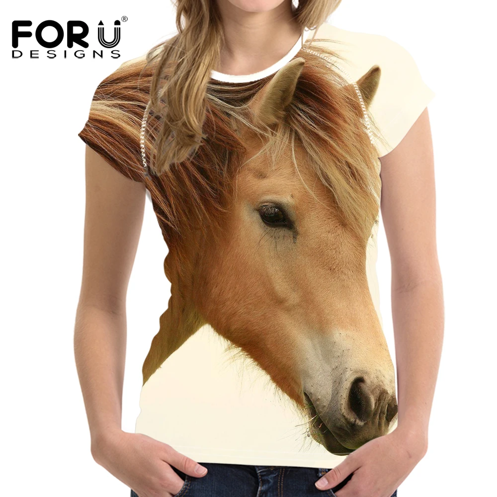 Polera Estampada Imágenes De Caballo Lpn 5457 Polera Estampada Imágenes De Caballo Lpn 5457