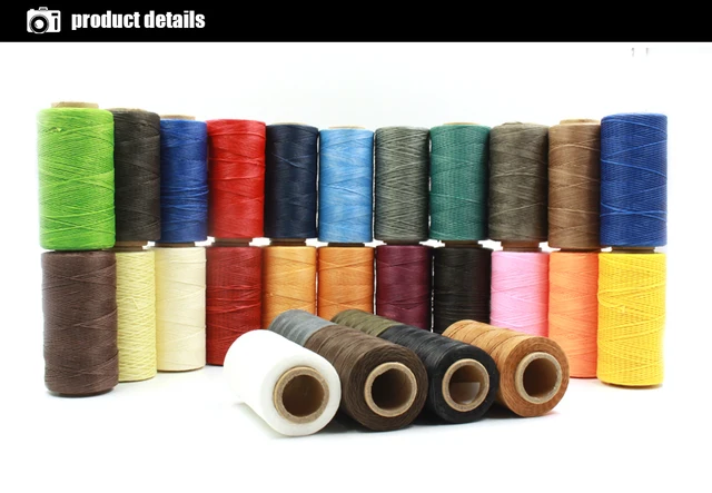 Filo Cerato Per Cucire Pelle - Bobina Da 260 Metri Nero, 150D Per Calzoleria E DIY - Foto 2