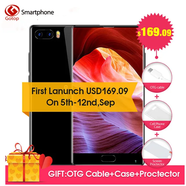 Best Offers Original Bluboo S1 5.5inch Android 7.0 MTK6757 Octa Core Cell Phone 4GB RAM 64GB ROM Smartphone Dual Back Camera 4G Mobile Phone