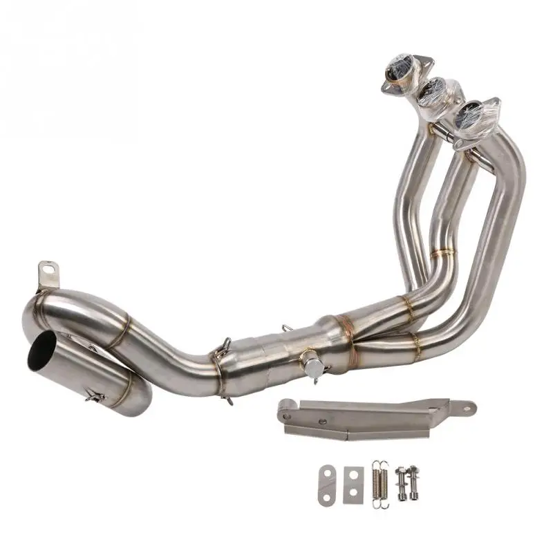 

Motorcycle Full Exhaust System Vent Front Pipe Link Connect for Yamaha MT-09FZ-09 2014-2018