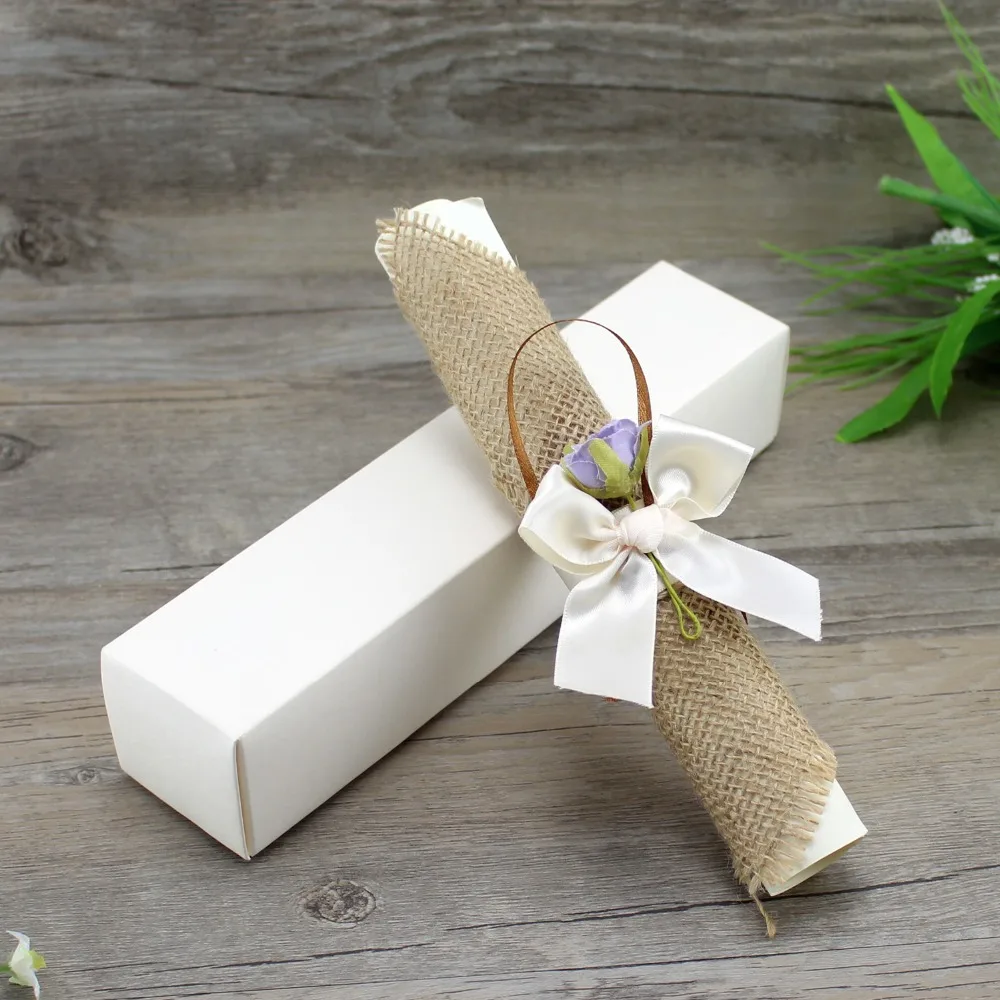  100Pcs Ivory Paper Invitations For WeddingKids Birthday Party Invitation Card With Custom PrintingP - 32972404338