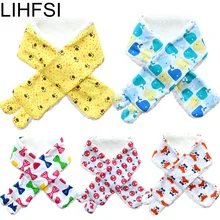 LIHFSI/Новинка года; вязаный хлопковый длинный шарф для малышей; детская одежда с рисунком; аксессуары; теплые плотные детские шарфы