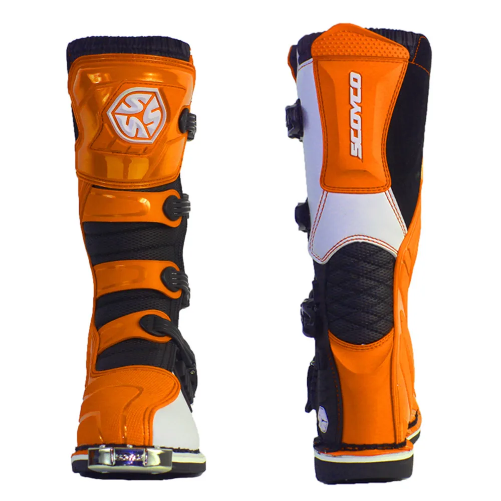 Профессиональные кожаные ботинки в байкерском стиле botas Moto Cross Botte Stivali Motociclista