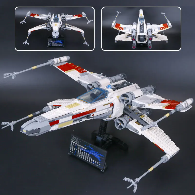 Дешево 05039 Модель star войны UCS Rebel красный пять X wing Звездный истребитель совместим с 10240 Строительные кирпичи рождественские Наборы игрушки для дете...
