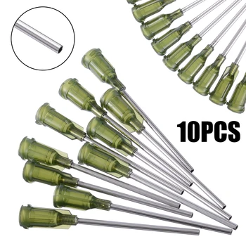 

10pcs/set Dispensing Needles Syringe Tip Needle 1.5" Length 14 Gauge Syringes Luer Lock Tips for Mixing Many Liquid