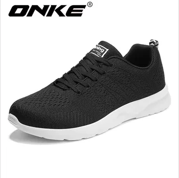 

New listing hot sale Spring and autumn men Flying line Breathable sports shoes running shoes Couple shoes 865-A65